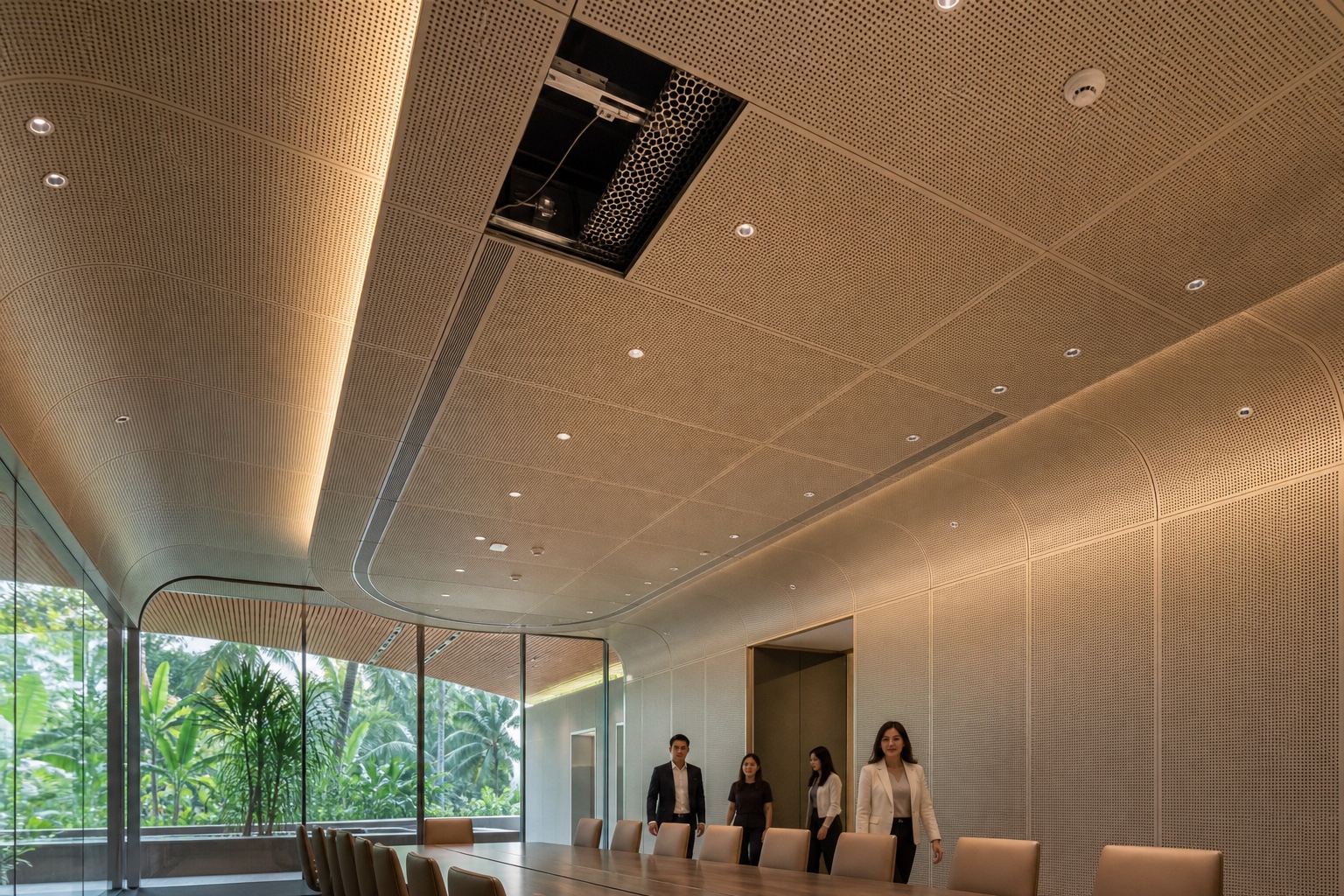 Illustrative High-Performance Acoustic & Fire-Rated Materials application: Officetel and mixed-use partitions