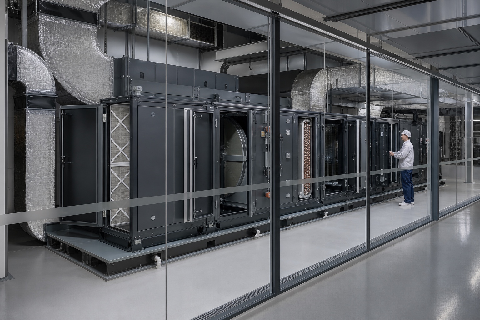 Illustrative Deep Dehumidification & Energy Recovery Ventilation application: Electronics manufacturing