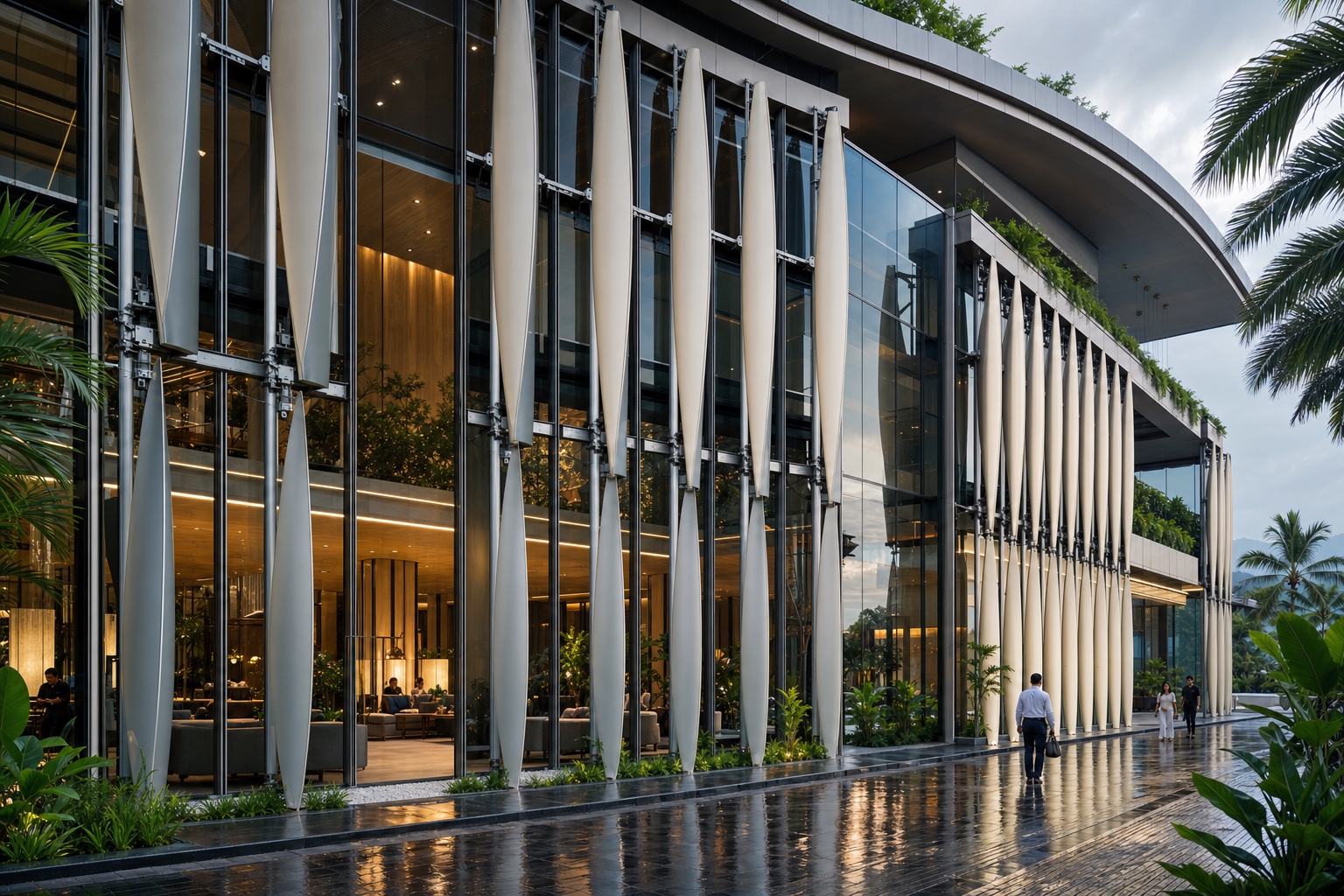 Illustrative Dynamic Shading & Electrochromic Glass application: Green landmark facades