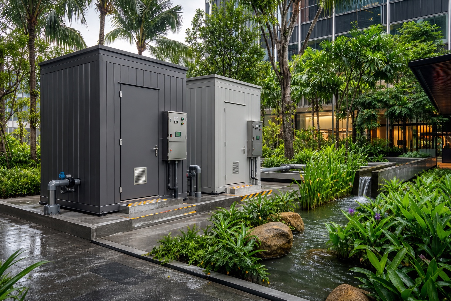 Illustrative Modular Water Treatment & Reuse System application: Battery and EV manufacturing