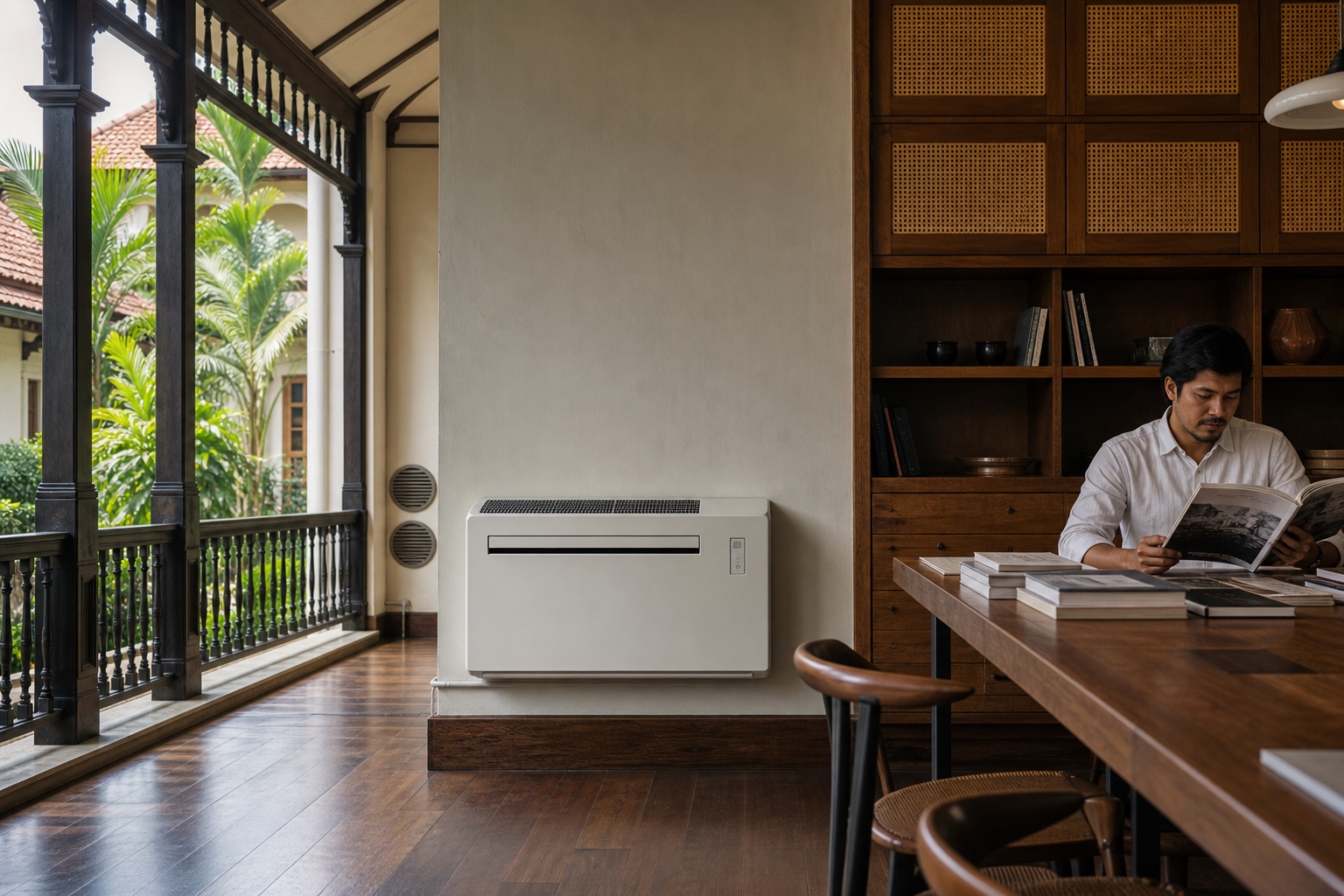 Illustrative Monoblock Air Conditioning System application: Facade-constrained offices